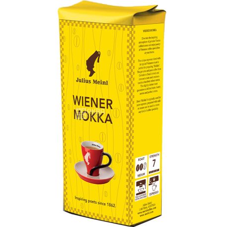 Julius Meinl, Wiener Mokka, 250 г, Кава Юліус Майнл в зернах, темного обсмаження