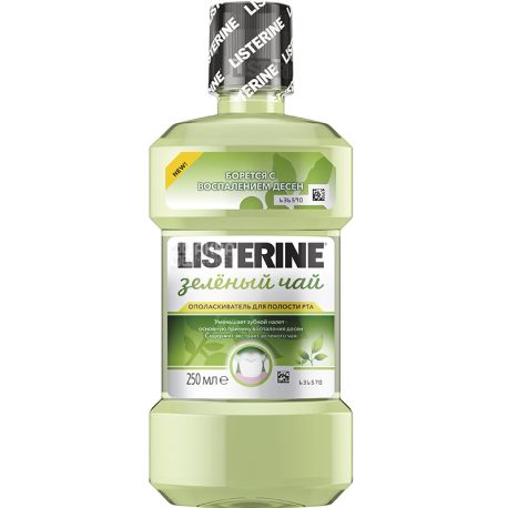 Listerine, Зеленый чай, 250 мл, Ополаскиватель для полости рта