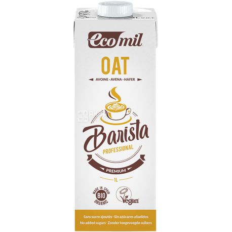 Ecomil, Barista, 1 л, Напиток растительный с овса, органический