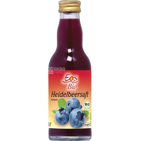 Eos Bio, Blueberries, 200 ml, Organic juice