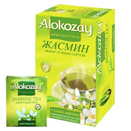 Alokozay, 25 units, green tea with jasmine