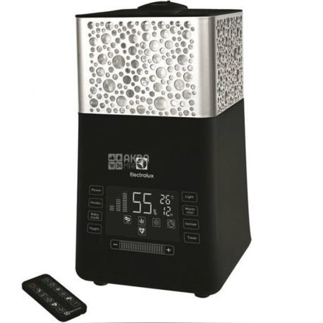 Electrolux EHU-3710D, Увлажнитель воздуха, ультразвуковой, черный, 110 Вт