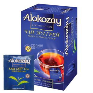 Alokozay, 25 пак, Чай черный Алокозай, Эрл Грей, с бергамотом