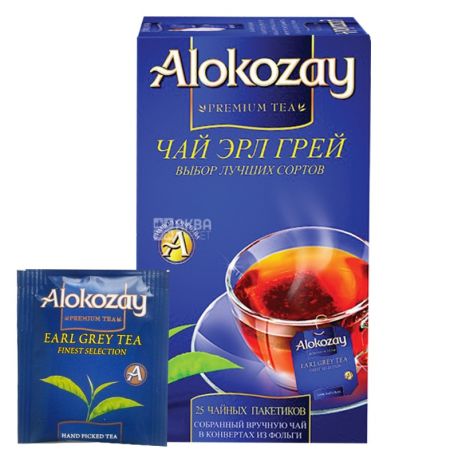 Alokozay, 25 пак, Чай чорний Алокозай, Ерл Грей, з бергамотом
