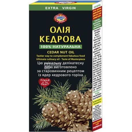 Golden Kings of Ukraine, 100 мл, Масло кедровое, нерафинированное
