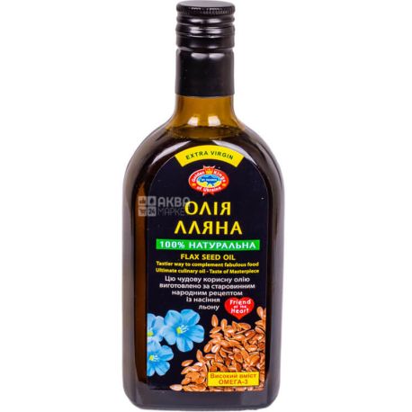 Golden Kings of Ukraine, 250 ml, Flaxseed oil, unrefined