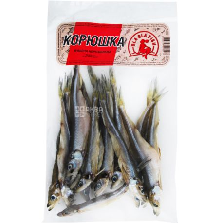 Bla Bla Fish, 90 г, Корюшка вяленая, неразборная