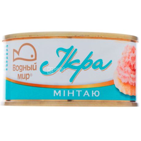 Водный мир, 120 г, Икра минтая, ж/б
