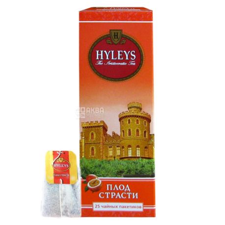 Hyleys Passion Fruit Tea, 25 пак, Чай черный Хэйлис Пэшн Фрут Ти, Плод Страсти, Маракуйя
