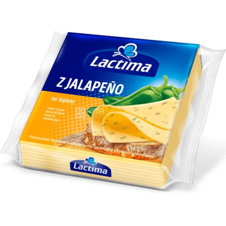 Lactima Jalapeno, 130 г, Сир тостовий Перець Халапеньо
