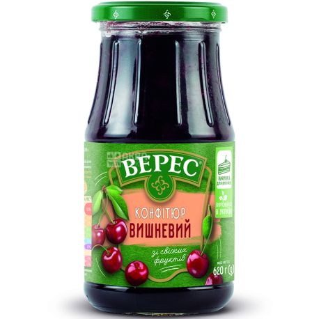 Верес, 620 г, Конфитюр вишневий
