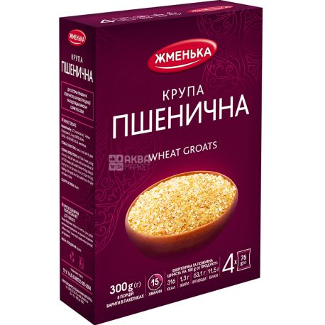 Жменька, 300 г, Крупа пшеничная, в пакетах для варки