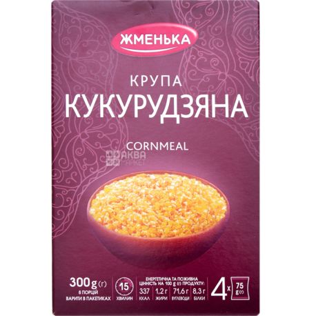 Жменька, 300 г, Крупа кукурузная, в пакетах для варки