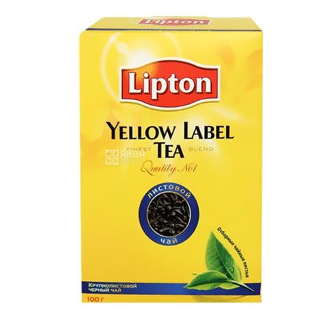 Lipton, 100 g, black tea, Yellow Label