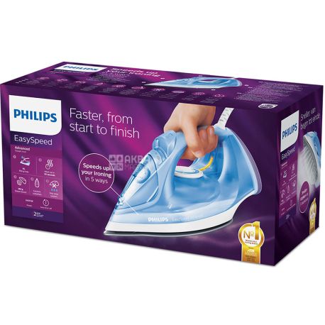 Philips EasySpeed Advanced GC2676 / 20, Праска з керамічною підошвою, 2400 Вт