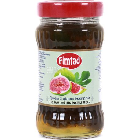 Fimtad, 380 г, Джем с цельным инжиром