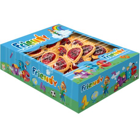Friendy, 1,3 кг, Печение сдобное, Желейная ягодка
