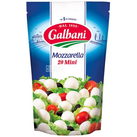 Galbani Mini, 150 г, Сыр мягкий Моцарелла, 45%