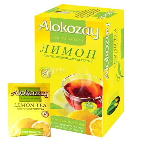 Alokozay, 25 пак, Чай фруктовый Алокозай, Лимон