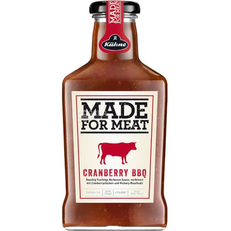 Kuhne, Made For Meat, Журавлина Барбекю, 375 мл, Соус для м'яса
