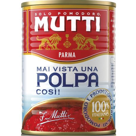 Mutti, Polpa, 400 г, Томати шматочками
