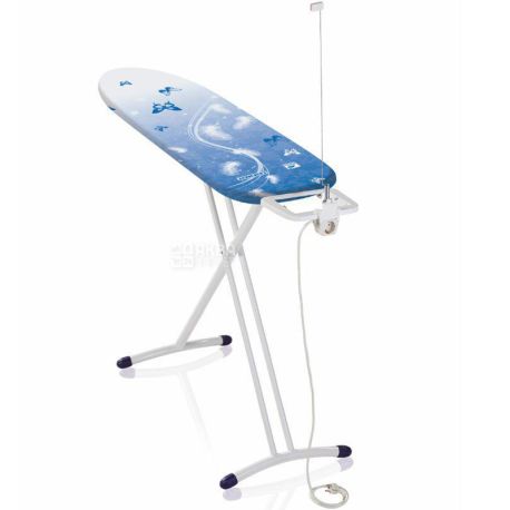 Leifheit, AirBoard M Compact Plus, Гладильная доска с розеткой, 120 х 38 см