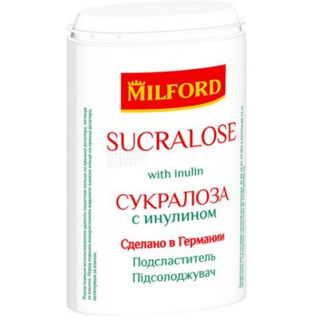 Milford, Sucralose, 370 Tablets, Sucralose Sweetener with Inulin