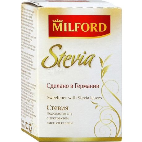 Milford, Suss, 100 Tablets, Sugar Stevia Sweetener