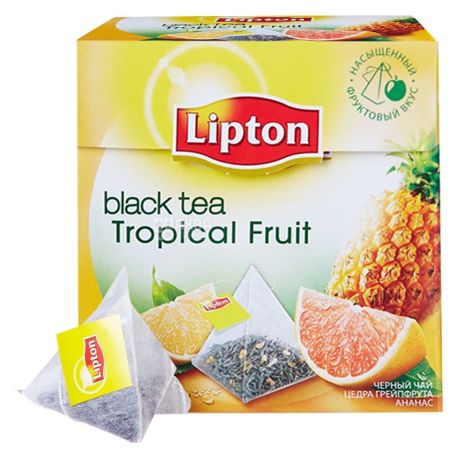 Lipton, 20 pcs., Tea Black, Tropical Fruit