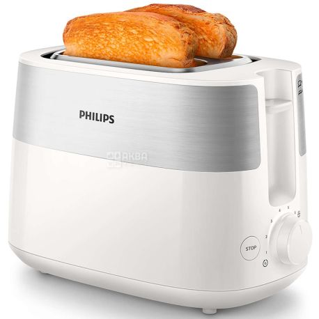 Philips HD2515 / 00, Тостер з функцією автоматичного вимкнення, 800 Вт