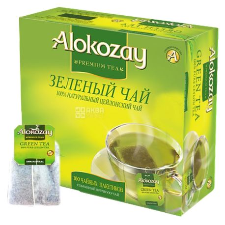 Alokozay, 100 пак, Чай зелений Алокозай