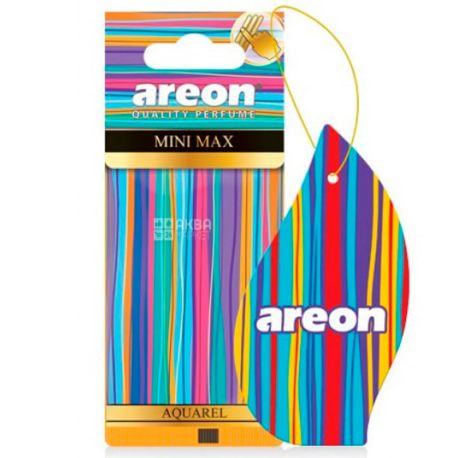 Areon mini max, Aquarel, Ароматизатор повітря автомобільний, Акварель