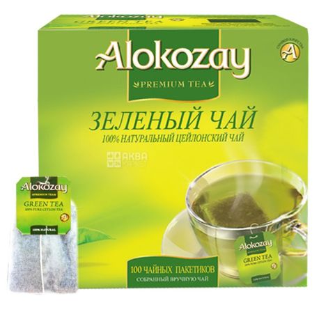 Alokozay, 100 пак, Чай зеленый Алокозай