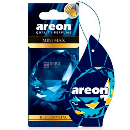 Areon mini max, Blue Crystal, Ароматизатор повітря автомобільний, Блакитний Кристал
