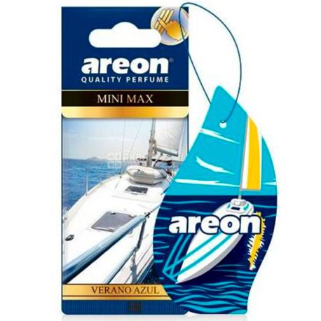 Areon mini max, Verano Azul, Ароматизатор воздуха автомобильный, Верано Азул