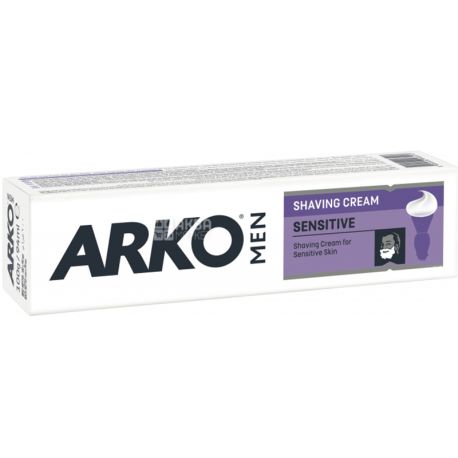 ARKO Sensitive, 86 мл, Крем для гоління, для чутливої ​​шкіри
