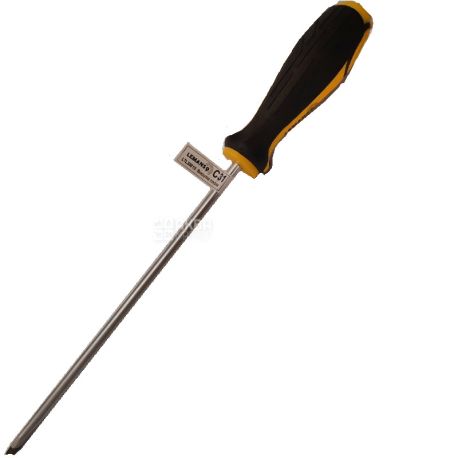 Lemanso LTL30010, flathead screwdriver, 6 x 200 mm, yellow-black