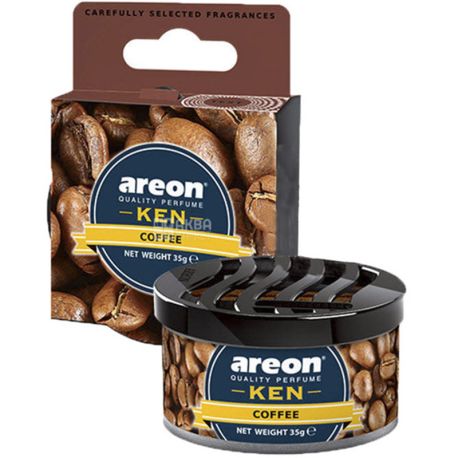 Areon Ken, Coffee, 35 г, Ароматизатор воздуха, Кофе