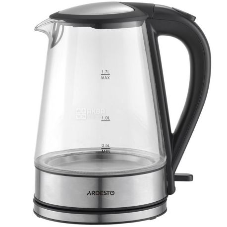 Ardesto EKL-F110, Електрочайник скляний, 1,7 л