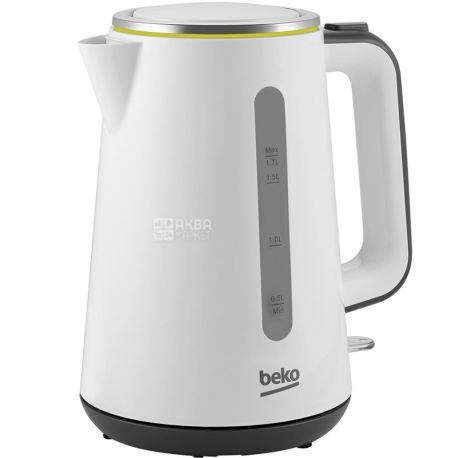 Beko WKM4321W, Електрочайник пластиковий, 1,7 л