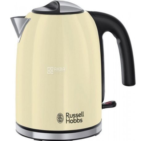 Russell Hobbs 20415-70 Colours Plus Classic Cream, Електрочайник з нержавіючої сталі, 1,7 л