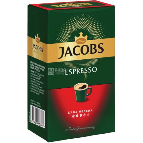 Jacobs Monarch Espresso, 450 г, Кава Якобс Монарх Еспрессо, середньо-темного обсмаження, мелена