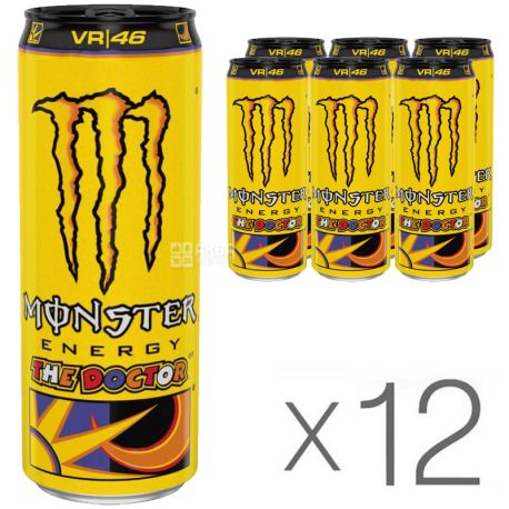Monster Energy, The Doctor, 12 pcs. 0.35 L each, Non-alcoholic energy drink