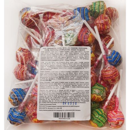 Chupa Chups, Best of, 50 шт. х 12 г, Карамель Чупа Чупс на палочке, микс, 600 г