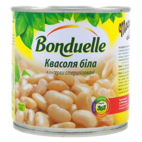 Bonduelle, 425 мл, фасоль, белая