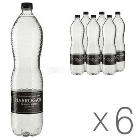 Harrogate, 1,5 л, Упаковка 6 шт, Харрогейт, Вода минеральная негазированная