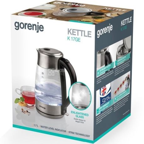 Gorenje K17GE, Электрочайник стеклянный, 1,7 л