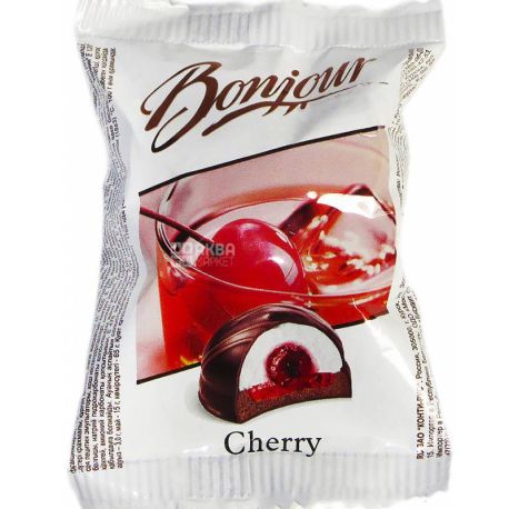 Bonjour, Cherry, 29 г, Десерт зі смаком вишні