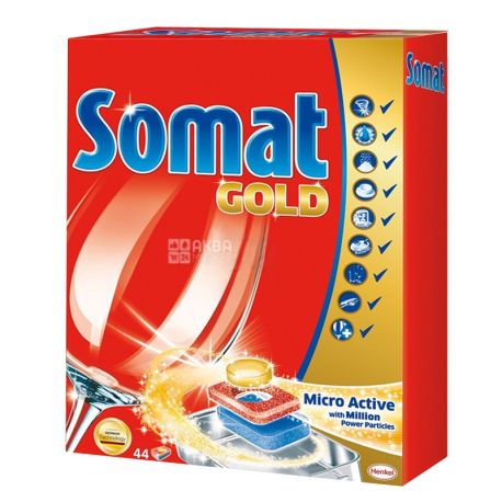 Somat, 44 шт., таблетки для ПММ, Gold
