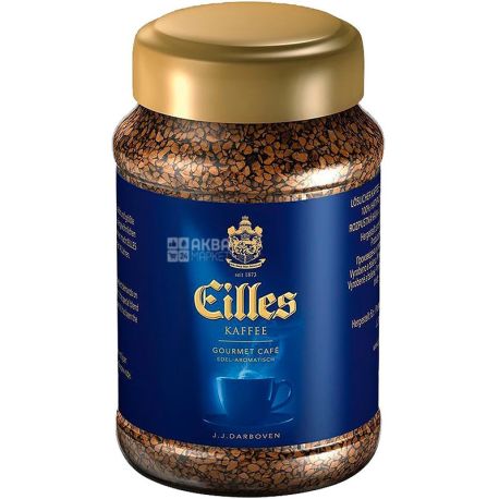 J.J.Darboven, Eilles Gourmet Cafe, 100 г, Растворимый кофе Дарбовен, стекло